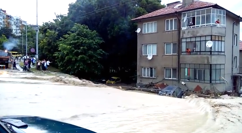 Inundatii la Varna, Foto: Captura Youtube.com