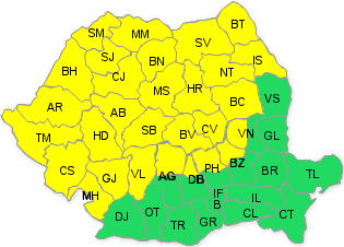 Cod galben de ploi 24 iunie, Foto: ANM