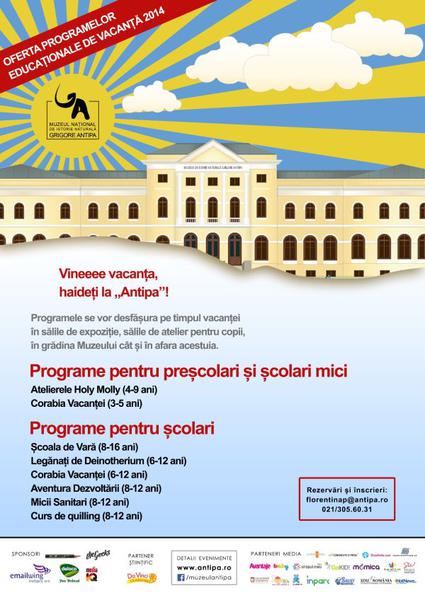 Afis Vine Vacanta cu trenul Antipa 2014, Foto: antipa.ro