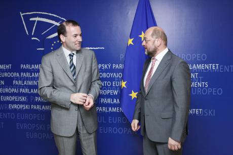 Manfred Weber si Martin Schulz , Foto: Parlamentul European