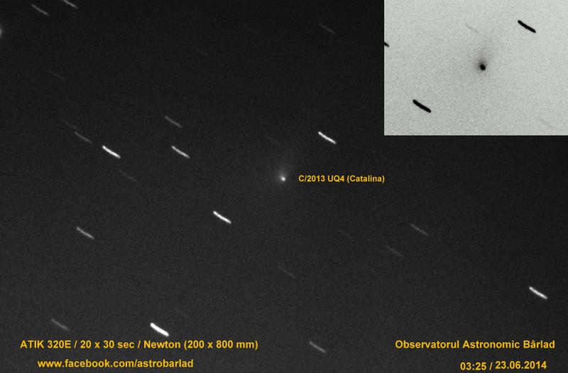 Cometa C/2013 UQ4, Foto: Astro Barlad