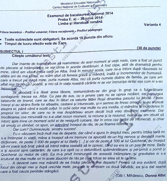 Subiecte Limba romana - Uman, Foto: Hotnews