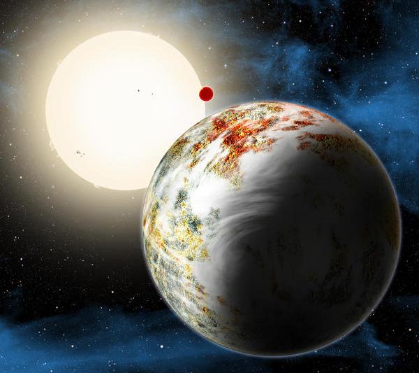 Redare artistica: Kepler-10c, Foto: Harvard-Smithsonian Center for Astrophysics/David Aguilar