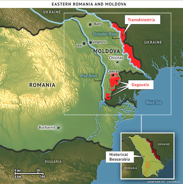 Estul Romaniei si Republica Moldova, Foto: Stratfor
