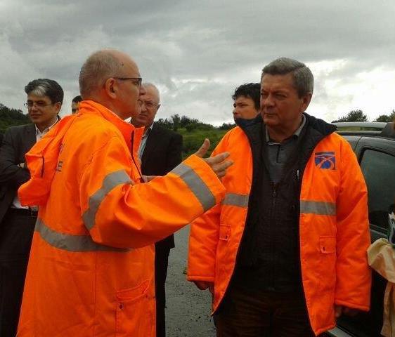 Ioan Rus, alaturi de Narcis Neaga (directorul CNADNR), Foto: Ministerul Transporturilor