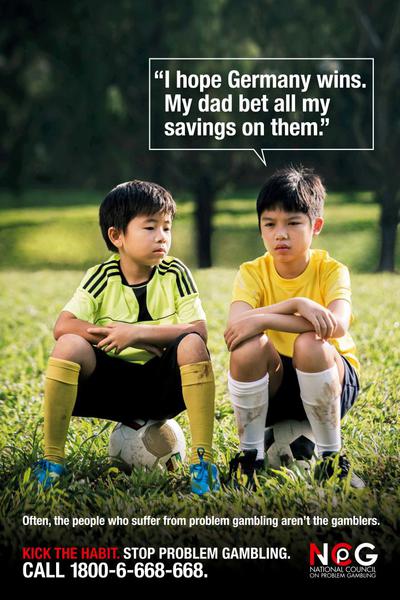 Versiunea initiala a reclamei, Foto: National Council on Problem Gambling
