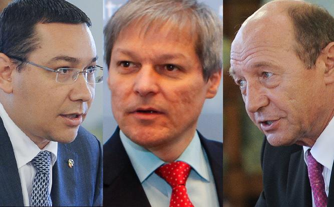 Dacian Ciolos, intre Victor Ponta si Trian Basescu, Foto: Hotnews