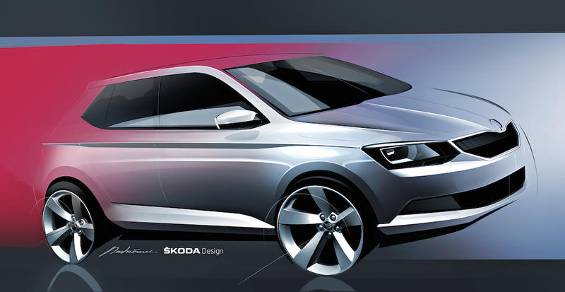Schita Skoda Fabia 2014, Foto: Skoda