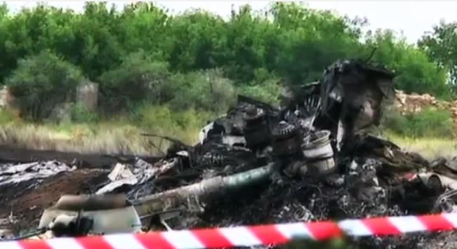 Locul prabusirii avionului Malaysia Airlines, Foto: Captura Youtube.com