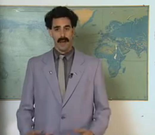 Borat, Foto: Captura YouTube