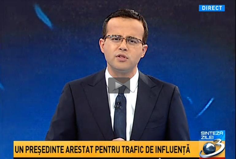 Mihai Gidea, realizator Sinteza Zilei, Foto: Captura Antena 3