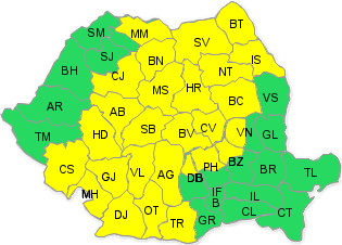 Atentionare cod galben de ploi si intensificari ale vantului, Foto: ANM