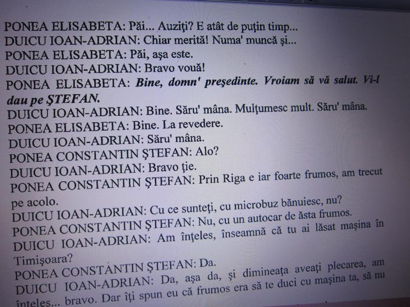 Stenograma Duicu Elisabeta Ponea 2, Foto: Hotnews