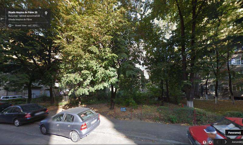 Str Masina de Paine - terenul pe care ar urma sa se ridice blocul de 4 etaje, Foto: Google Maps