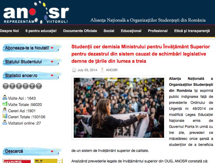 ANOSR cere demisia ministrului Costoiu, Foto: ANOSR