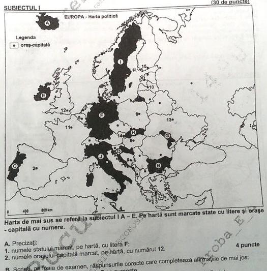 Subiectele examenului de Geografie - BAC 2014, Foto: Hotnews