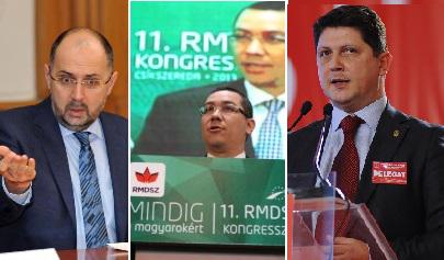 Victor Ponta, intre Kelemen Hunor si Titus Corlatean, Foto: Hotnews