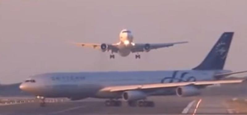 Doua avioane, la un pas de coliziune, Foto: Captura YouTube