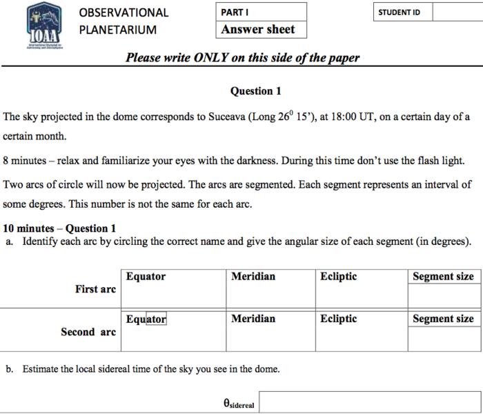 Subiectele de la Olimpiada Internationala de Astronomie si Astrofizica, Foto: Ioaa2014.ro