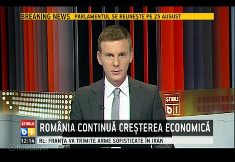 Romania continua cresterea economica la B1 TV, Foto: Captura video