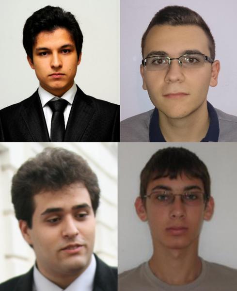 Szasz Radu, Tiplea Tudor, Mihai Andreescu si Gheorghe Mihai, Foto: boi2014.tubitak.gov.tr