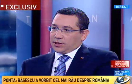 Victor Ponta la Sinteza zilei, Foto: Captura Antena 3