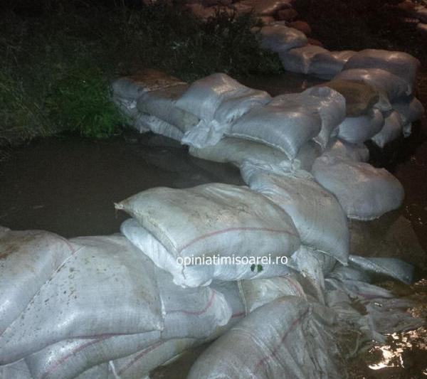 Inundatii la Denta (jud. Timis), Foto: OpiniaTimisoarei.ro