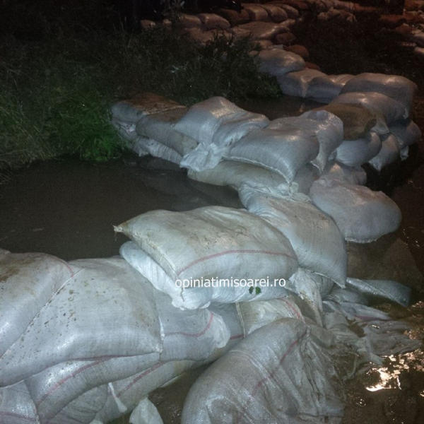 Inundatii la Denta (jud. Timis), Foto: OpiniaTimisoarei.ro