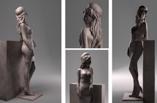 Statuie cu Amy Winehouse, Foto: captura ecran