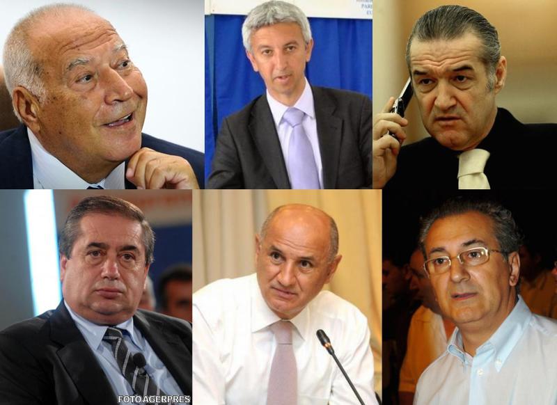Voiculescu, Diaconescu, Becali, Niculae, Copos si Padure, Foto: Colaj / Sursa foto: Agerpres