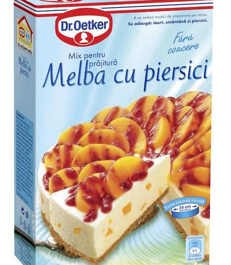 Melba cu piersici, Foto: Dr. Oetker