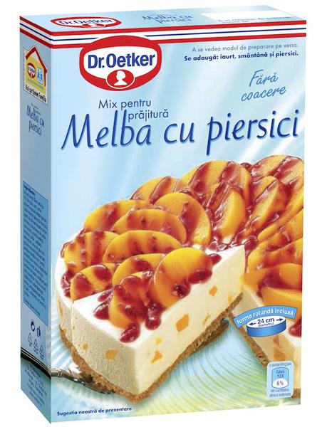 Melba cu piersici, Foto: Dr. Oetker