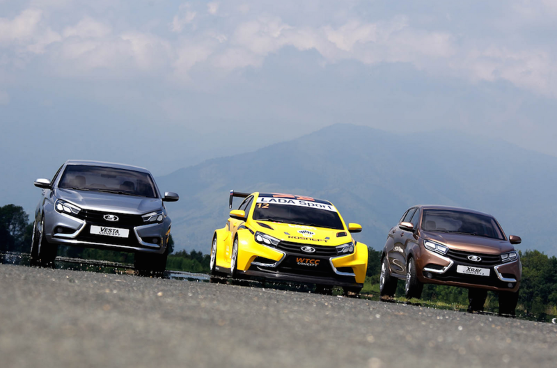 Lada Vesta concept - Lada Vesta WTCC concept - Lada X-Ray concept, Foto: AvtoVAZ