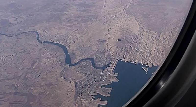 Barajul Mosul, vedere aeriana, Foto: Captura Youtube.com