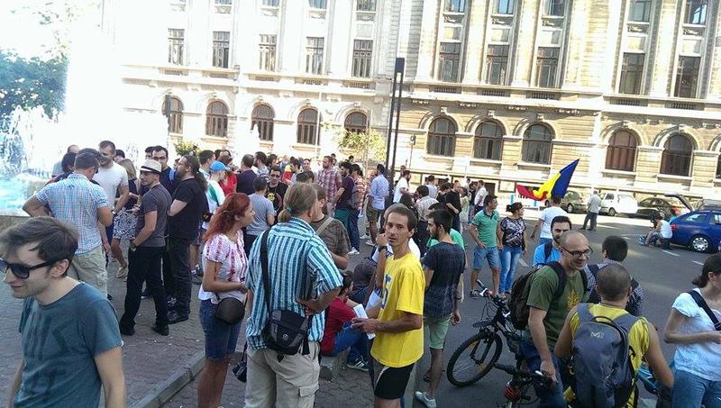 Protest in Piata Universitatii, Foto: HotNews.ro