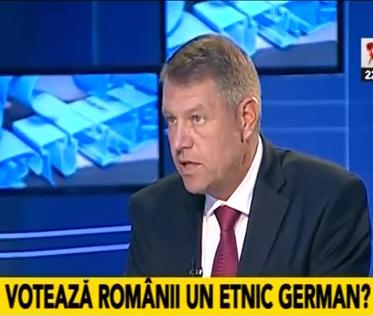 Klaus Iohannis la Realitatea TV, Foto: Captura Realitatea TV