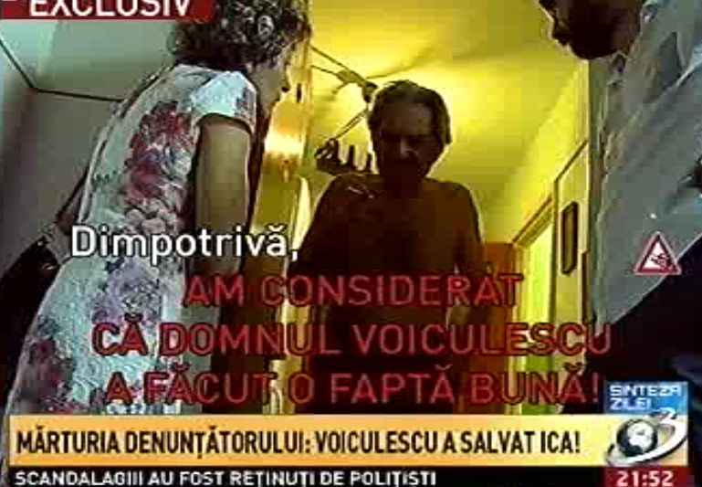 Presupusul denuntator, filmat cu camera ascunsa de jurnalistii Antena 3, Foto: Captura Antena 3