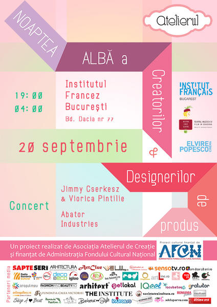 Noaptea alba a creatorilor si designerilor de produs, Foto: Afis