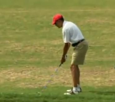 Barack Obama pe terenul de golf, Foto: Captura YouTube