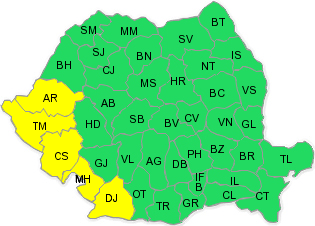 Cod galben de ploi 15 sept, Foto: ANM