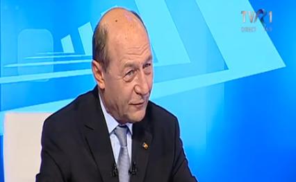 Traian Basescu la TVR 1, Foto: Captura TVR1