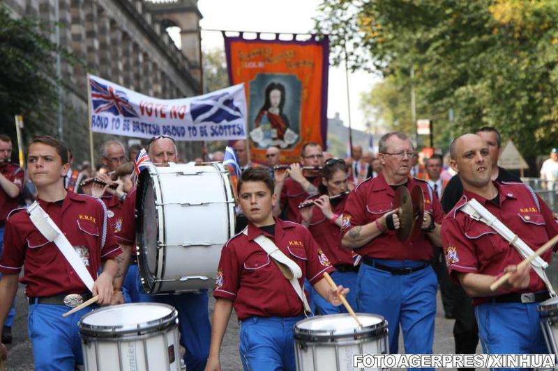 marsul unionistilor din Scotia, Foto: Agerpres