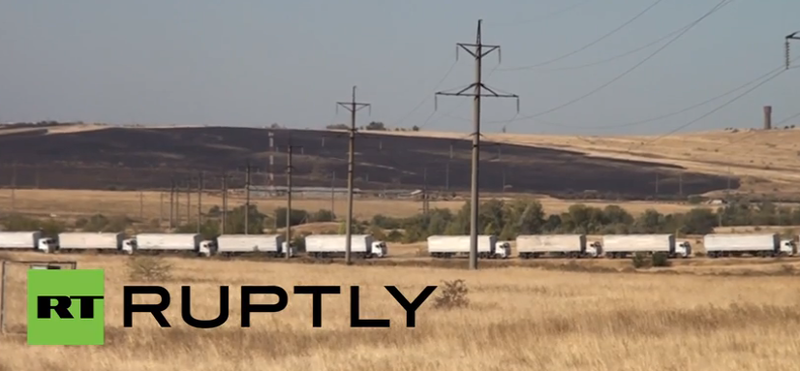 Al treilea convoi umanitar rusesc, Foto: Captura YouTube