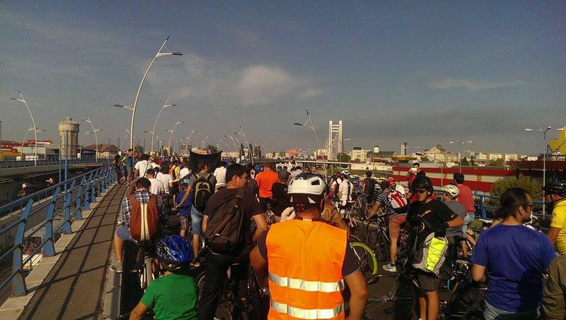 Marsul biciclistilor din 20 septembrie, Foto: Hotnews