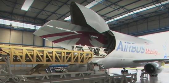 Asamblare Airbus A380, Foto: Captura ecran