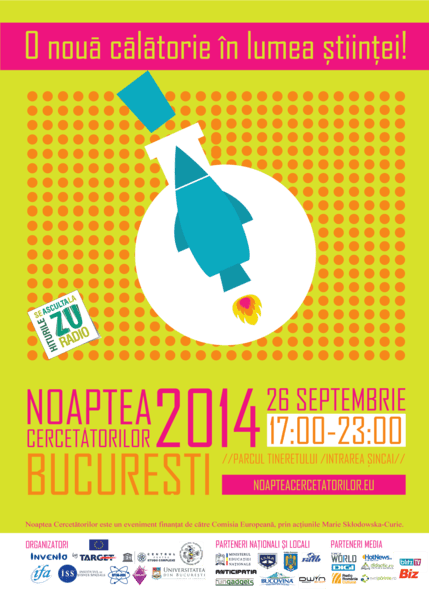 Afis Noaptea Cercetatorilor 2014 Bucuresti, Foto: noapteacercetatorilor.eu