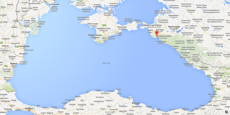 Portul Novorossiysk la Marea Neagra, Foto: Google Maps