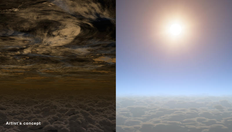 Redare artistica: Atmosfera planetei HAT-P-11b, Foto: NASA/JPL-Caltech