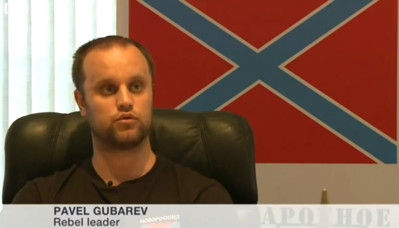 Pavel Gubarev, lider separatist, Foto: Captura YouTube