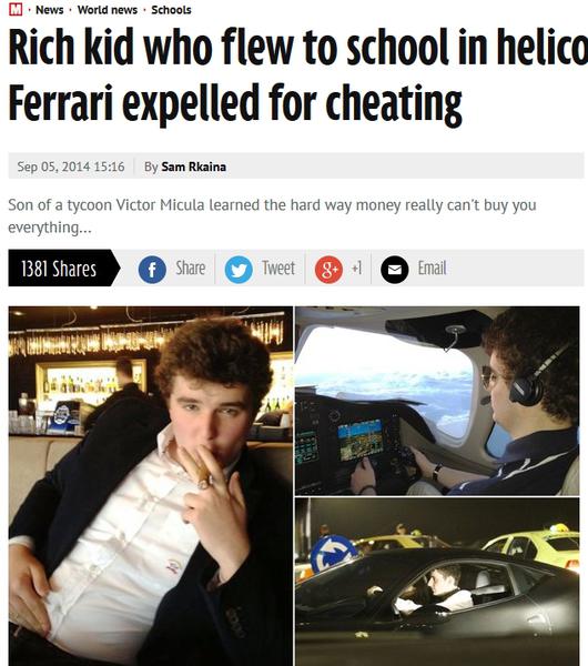 Victoras Micula, in Daily Mirror, Foto: captura mirror.co.uk